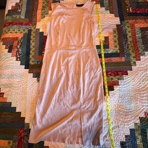 Forest Lily Beige Sleeveless Sheath Dress